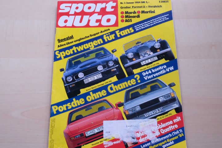 Deckblatt Sport Auto (01/1984)